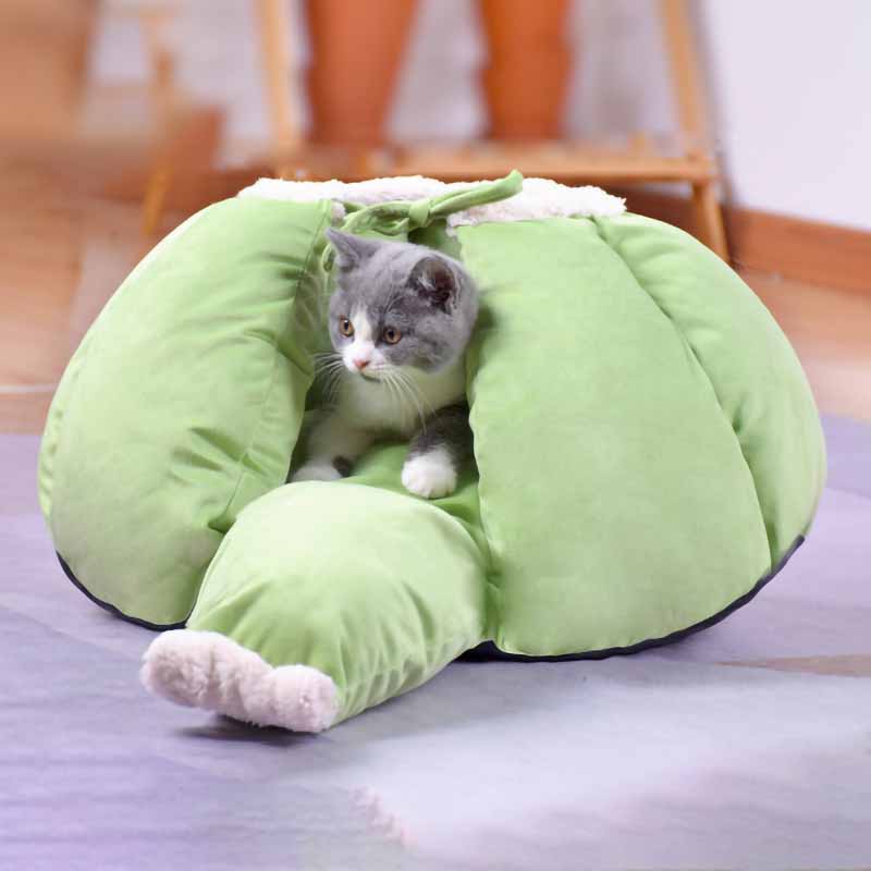 Pumpkin Shape Cat Bed