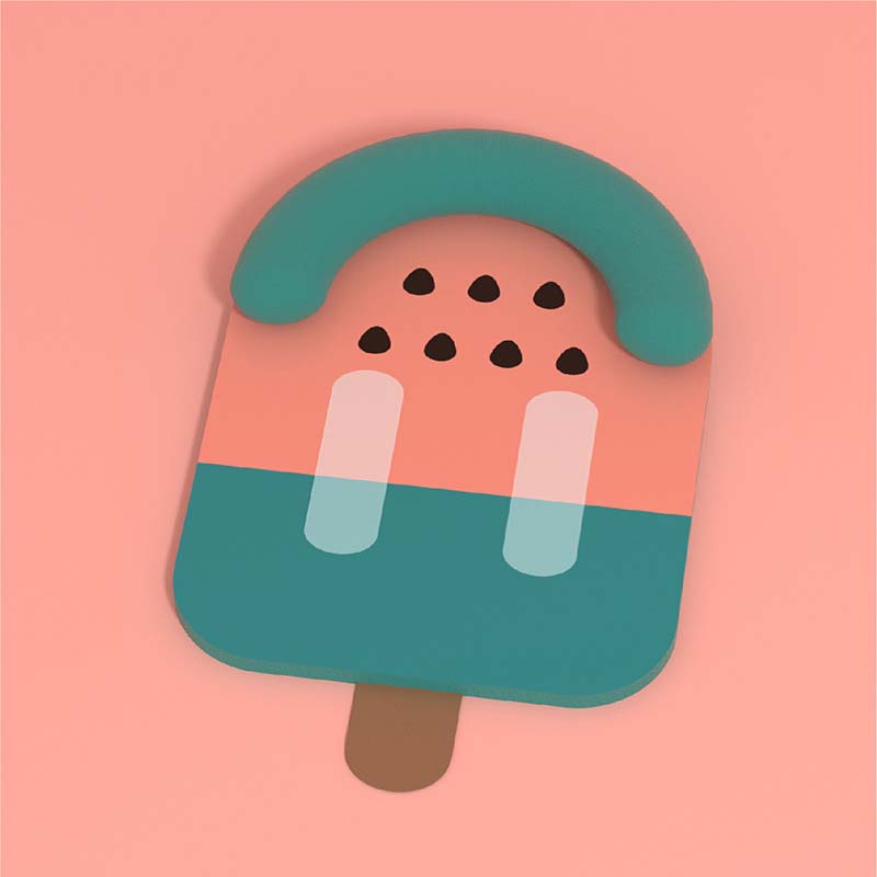Ice Cream Shape Cooling Pet Mat
