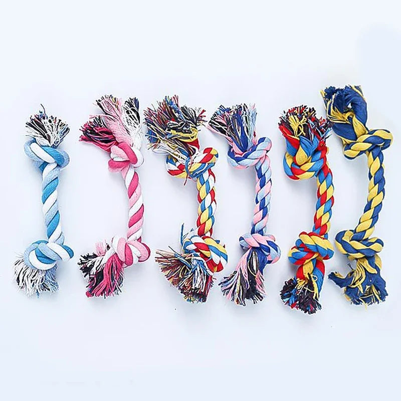Random Color 2-Knot Rope Dog Toy