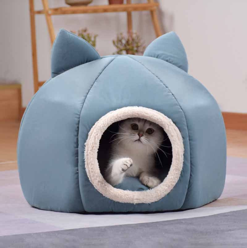 Semi-Closed Cat Bed