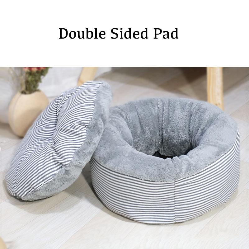 Round Deep Sleep Cat Bed