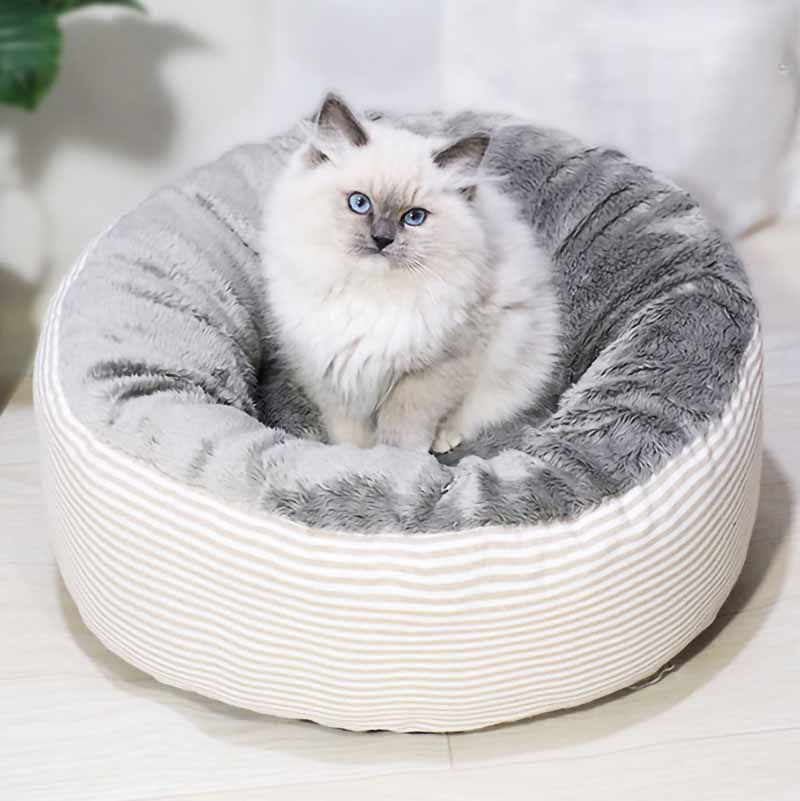 Round Deep Sleep Cat Bed