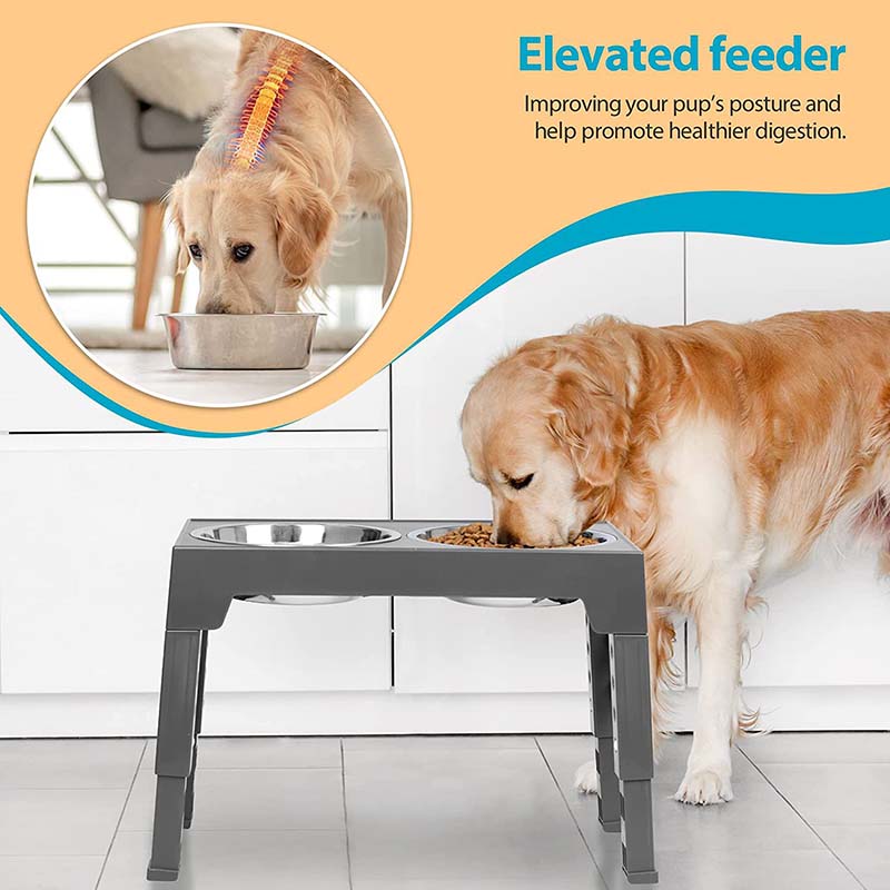 Adjustable Elevated Dog Feeder