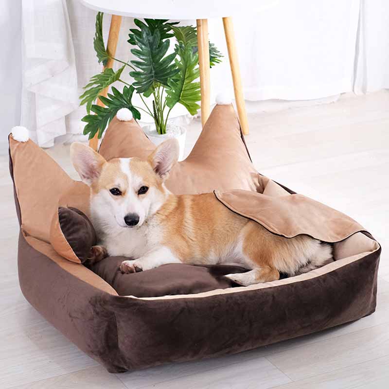 Crown Shape Dog Bed