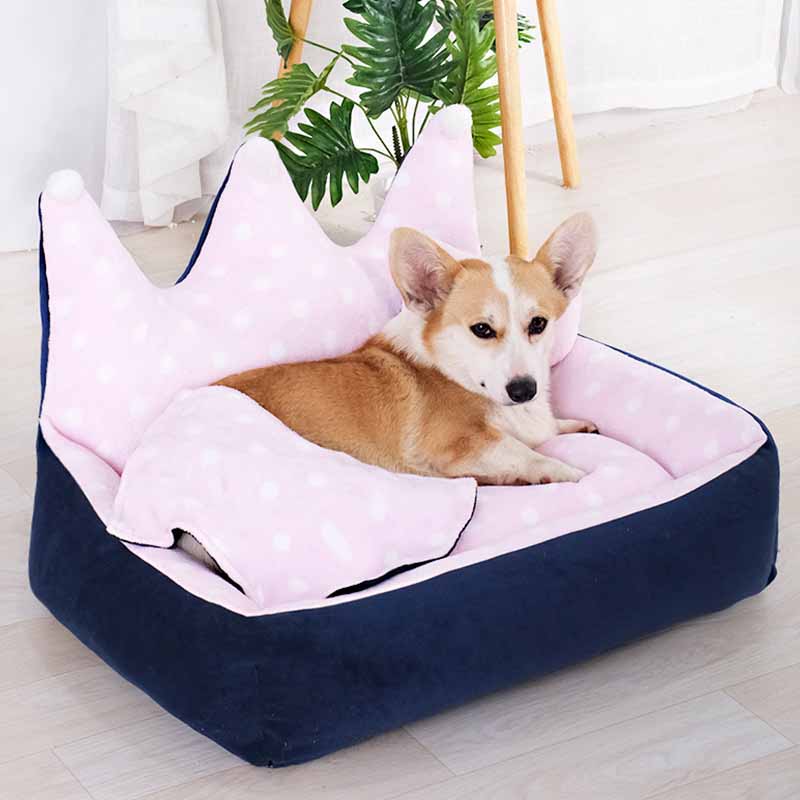 Crown Shape Dog Bed