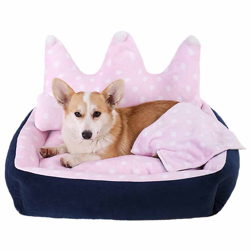 Crown Shape Dog Bed