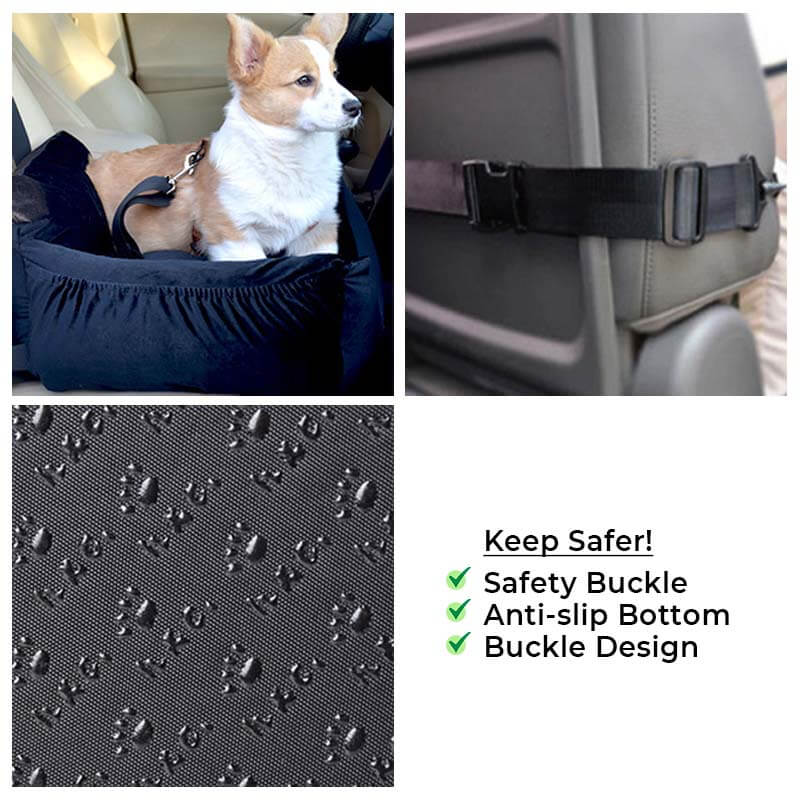 Removable Pet Dog Car Seat Bed