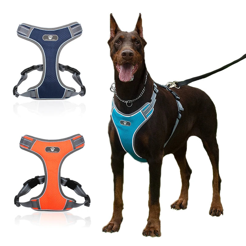 Adjustable Reflective Nylon Dog Harness